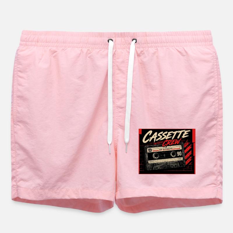 Cassette_Crew_ _Side_B_Vorever - Swim Trunks - pink