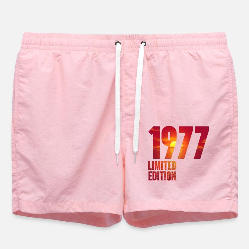 1977 - Short de bain - rose