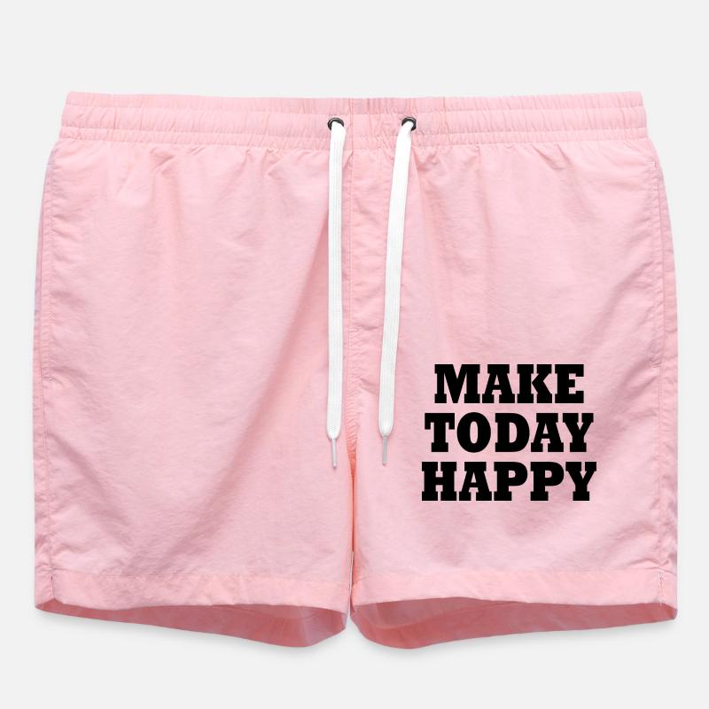 Make today happy - Short de bain - rose