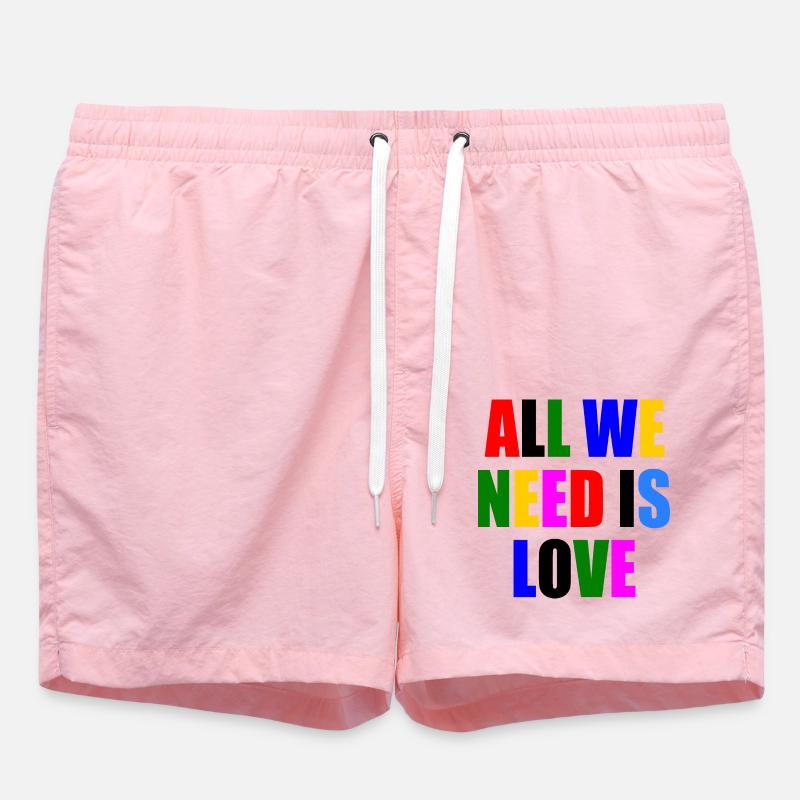 all we need is love - Short de bain - rose
