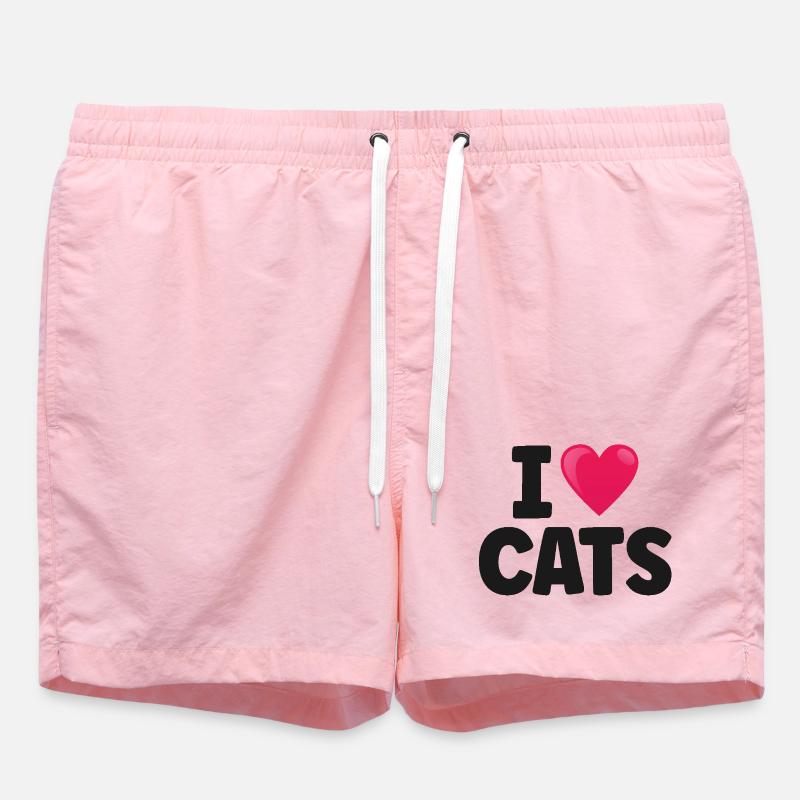Chat - Short de bain - rose