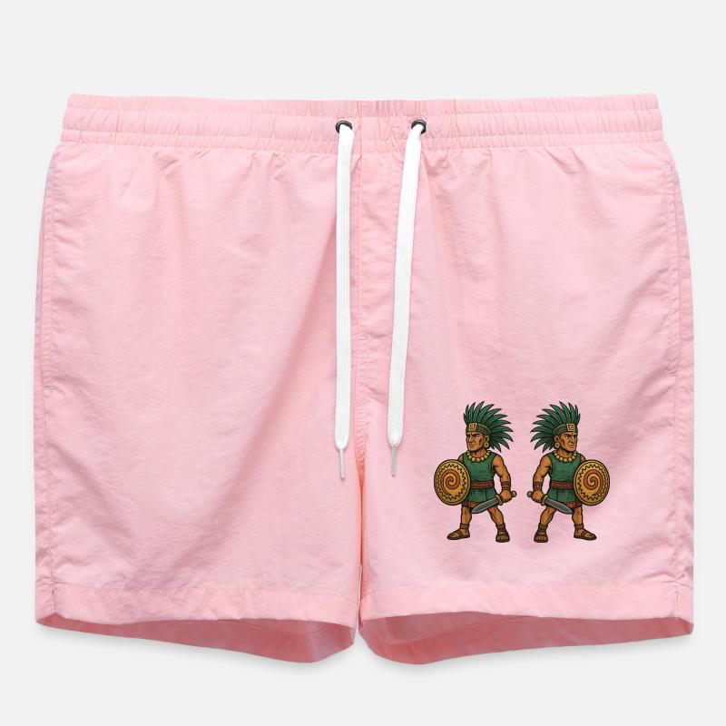 Aztec Double Warrior - Swim Trunks - pink