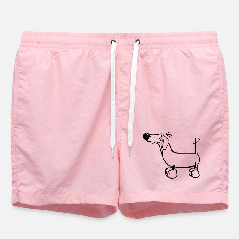 Der Dackel - Badeshorts - Pink
