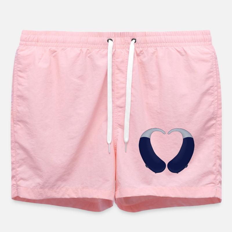 Aides cardiaques et auditives - Short de bain - rose