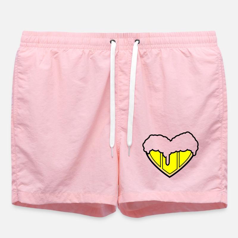 A heart for beer - Bierherz - Swim Trunks - pink