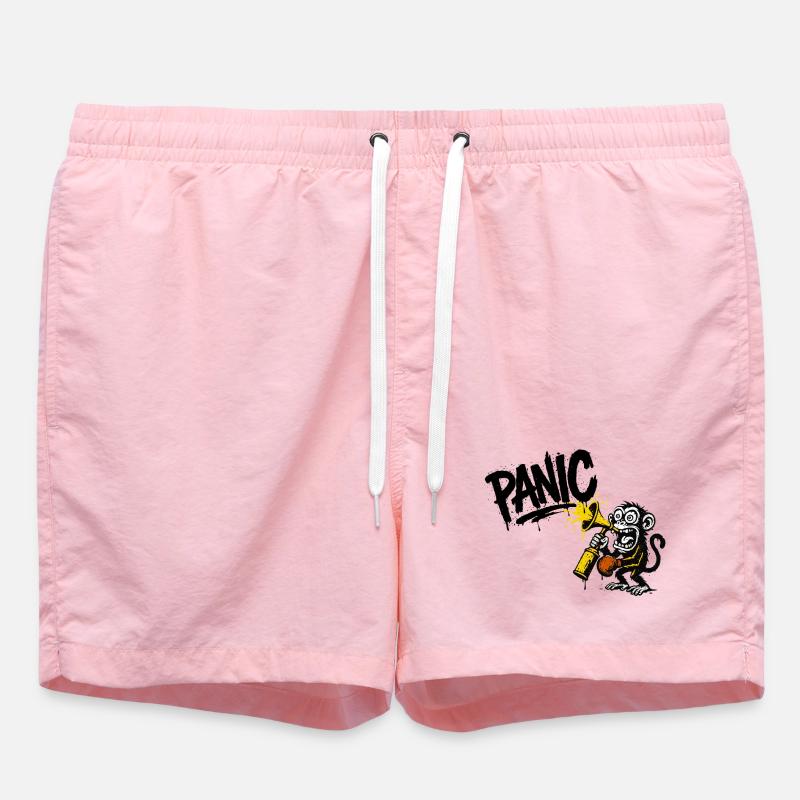 Singe expressif avec mégaphone - Short de bain - rose