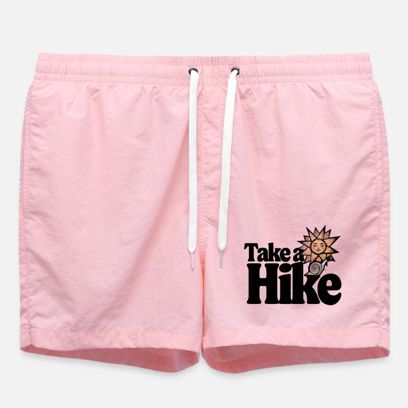 Sunny Snail Celestial Art - Swim Trunks - pink