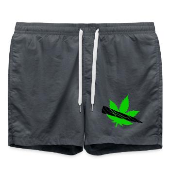 Silhouette de feuilles vertes - Short de bain -  - Devant