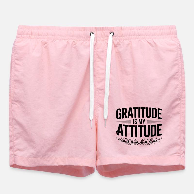 La gratitude est mon attitude - Short de bain - rose