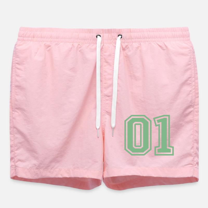 01_eins_nummer - Badeshorts - Pink