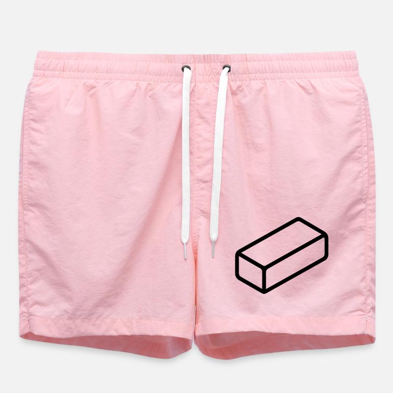 brique - Short de bain - rose