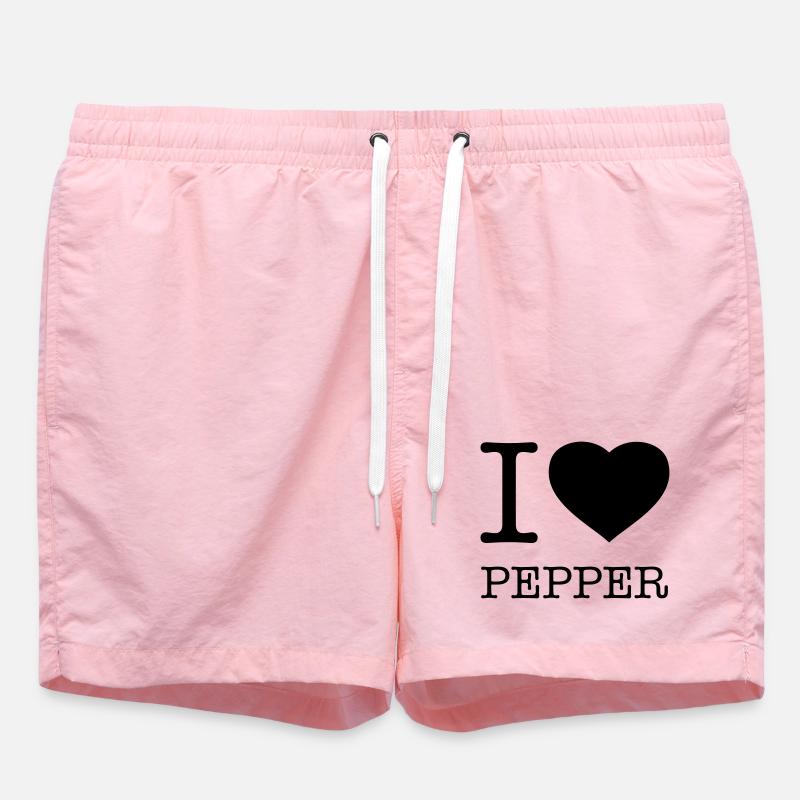 I LOVE PEPPER Pfeffer - Badeshorts - Pink