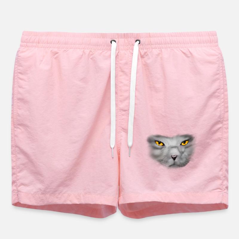 chat - Short de bain - rose