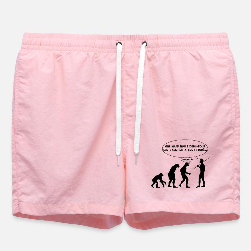 évolution inversée - Short de bain - rose