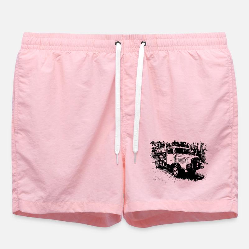 IFA Horch LKW Kipper - Badeshorts - Pink
