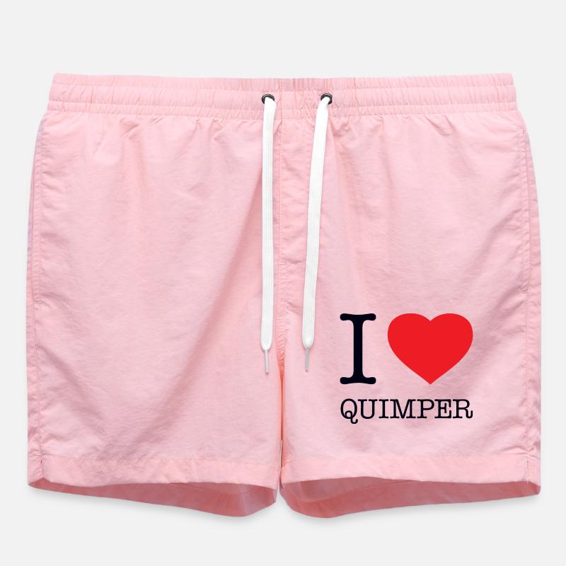 I LOVE QUIMPER - Swim Trunks - pink