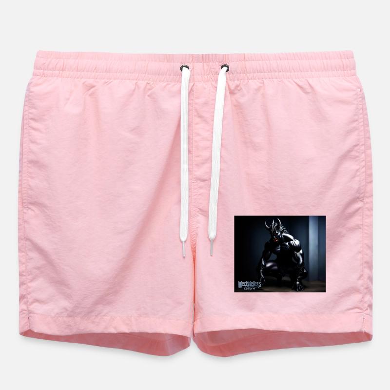 Darkness devil side - Swim Trunks - pink