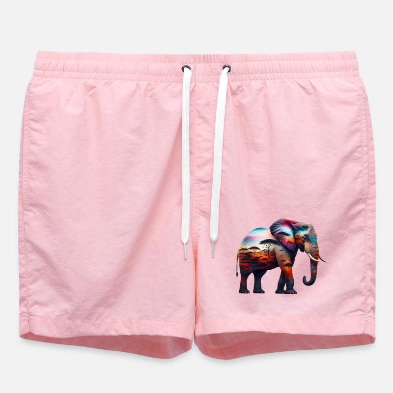 Elephant - Swim Trunks - pink