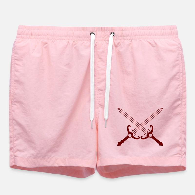 Épées entrelacées - Short de bain - rose