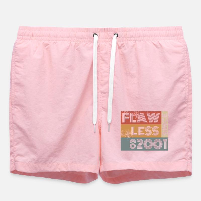 25th Birthday Flawless since 03/2001 - Swim Trunks - pink