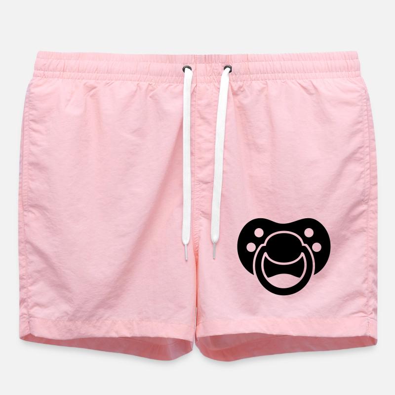 Silhouette de tétine – Design de bébé - Short de bain - rose