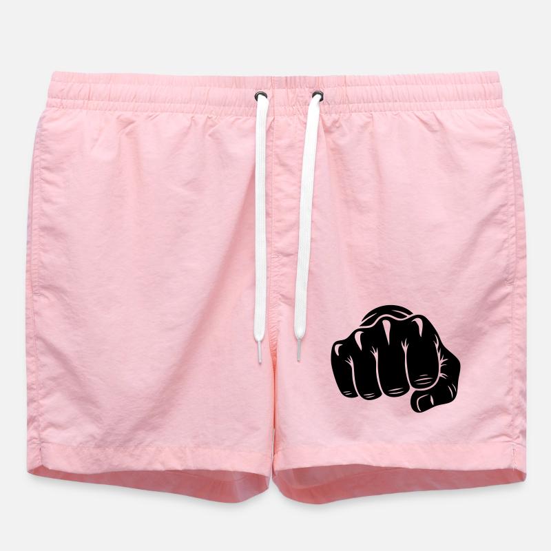 Poing de Karaté – Attaque de poing - Short de bain - rose