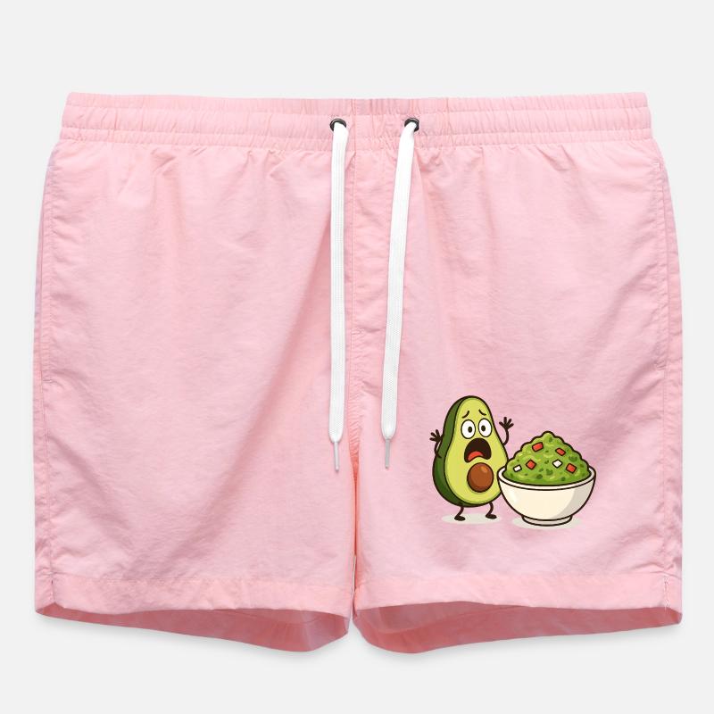 Choc Avocat Guacamole - Short de bain - rose