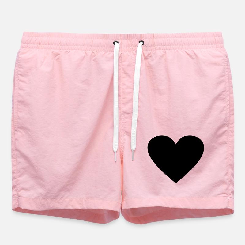 Cœur noir Awesomeelement - Short de bain - rose
