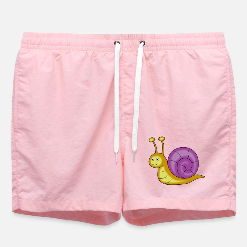 escargot - Short de bain - rose