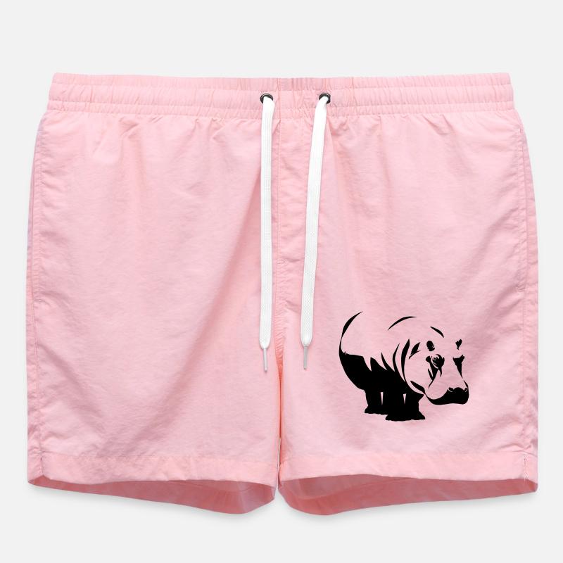 Hippopotame Nilpferd - Short de bain - rose