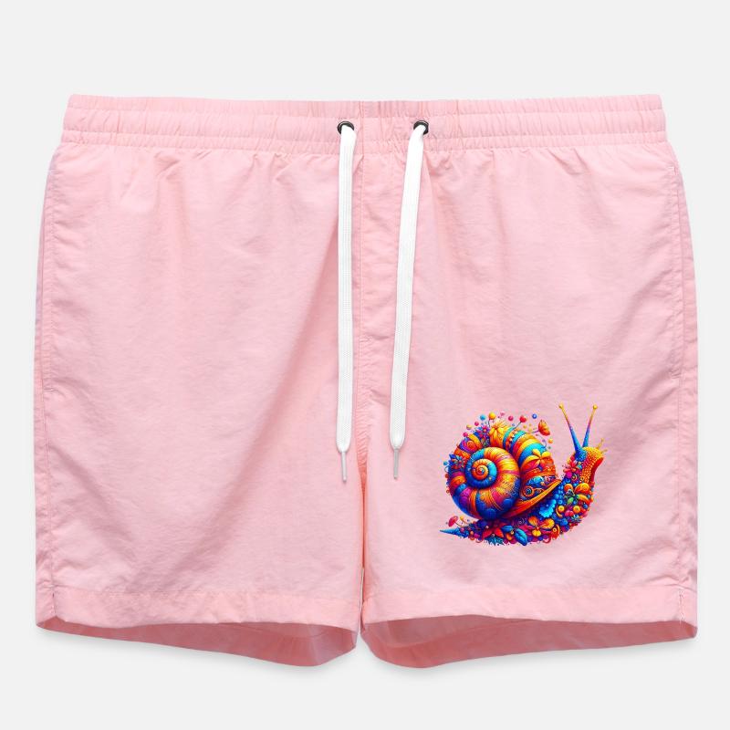 Snail - Swim Trunks - pink