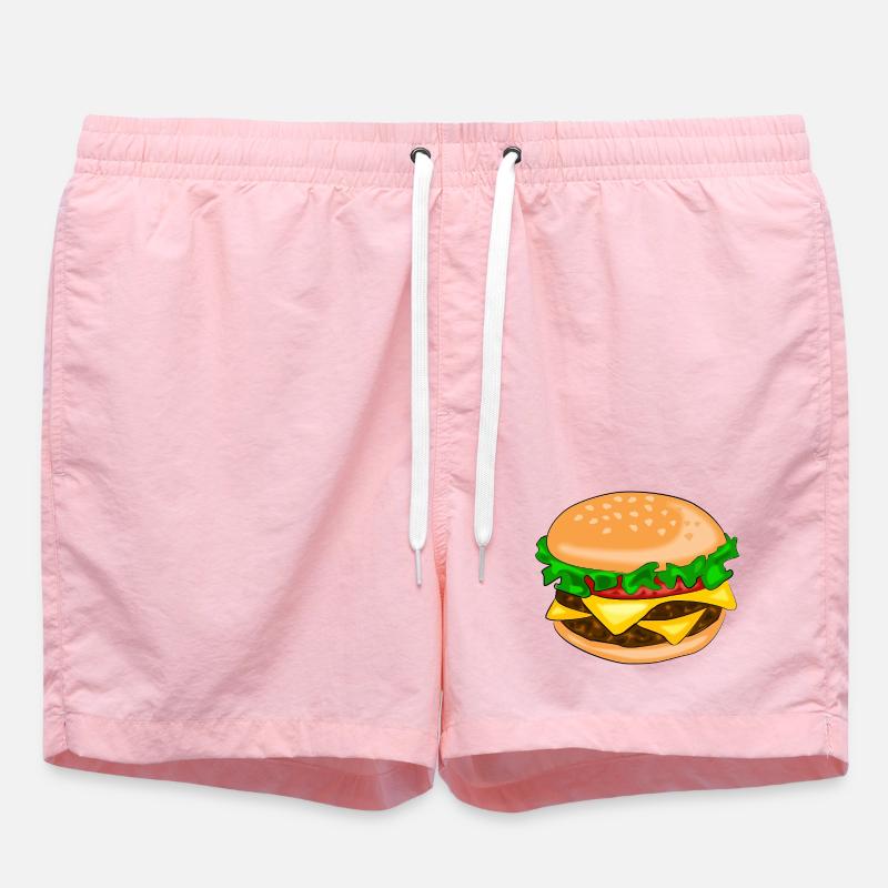 hamburger - Short de bain - rose