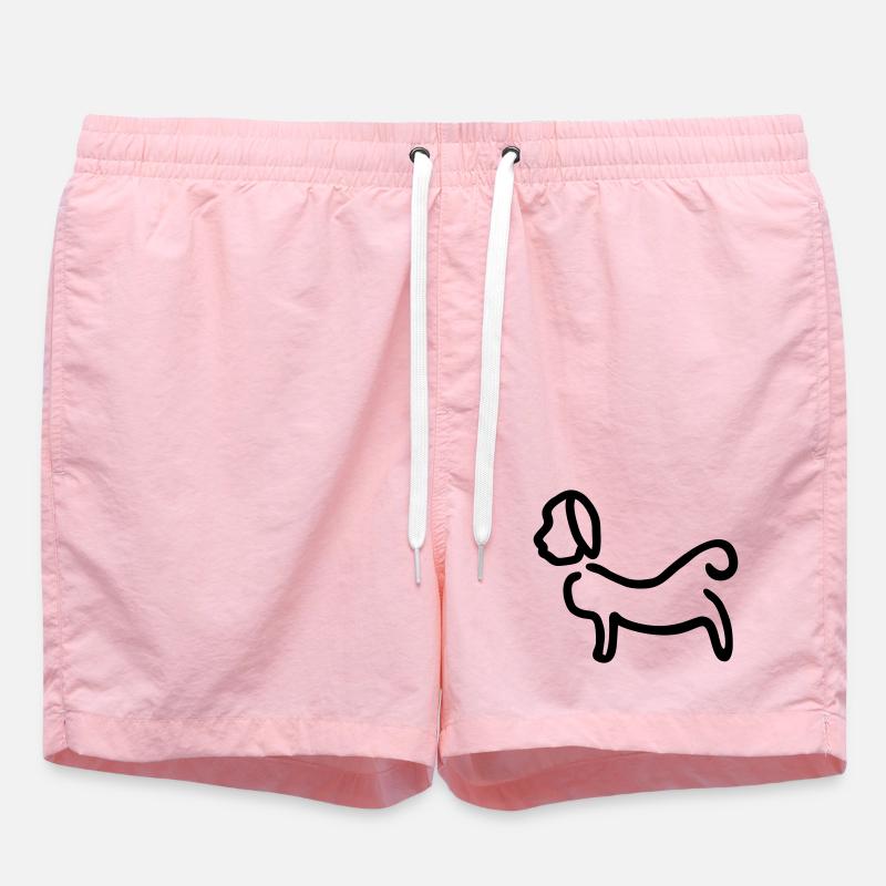 Hund_Silhouette - Short de bain - rose