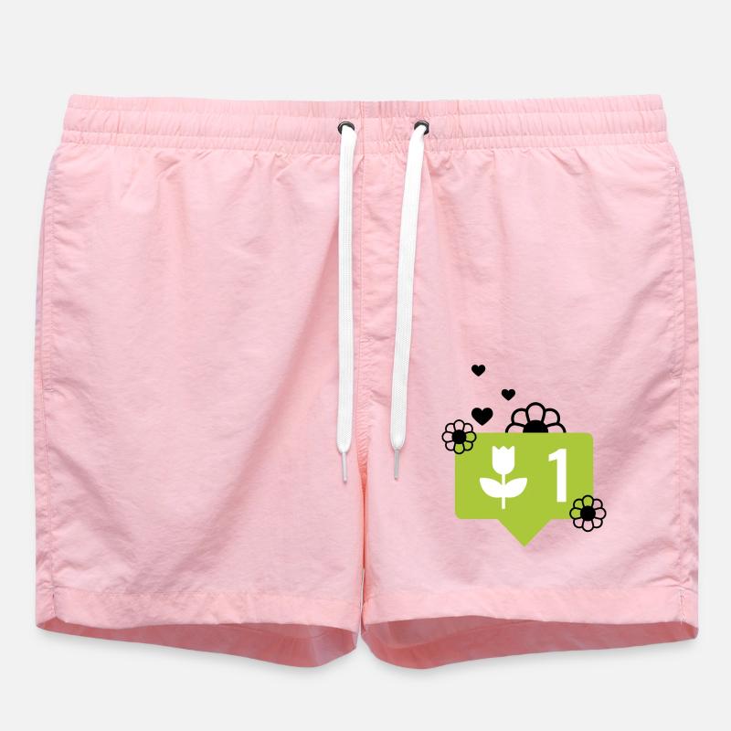 Comme des fleurs - Short de bain - rose