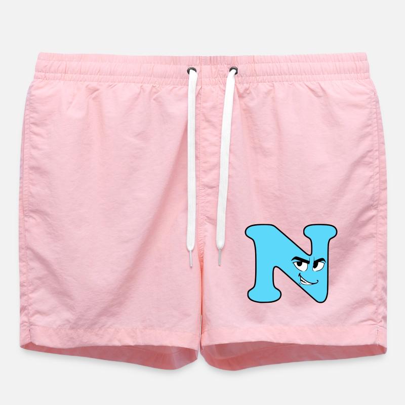 N - Swim Trunks - pink