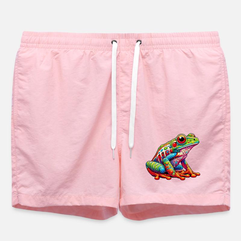 Frog - Swim Trunks - pink