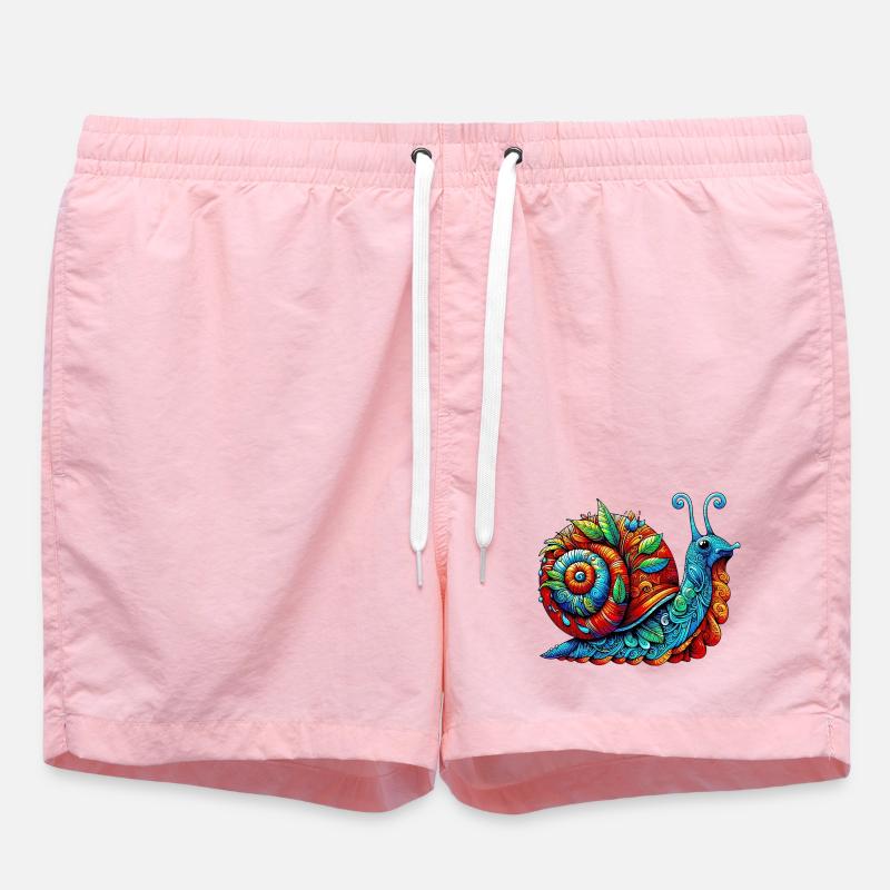 Snail - Swim Trunks - pink