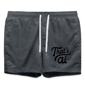 "That's AI" Handwritten Typography - Swim Trunks -  - Front