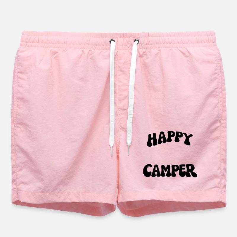 Happy Camper - Swim Trunks - pink