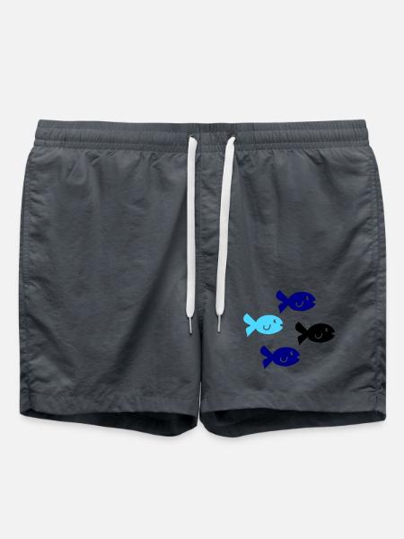 Pisces Silhouette - Swim Trunks - 