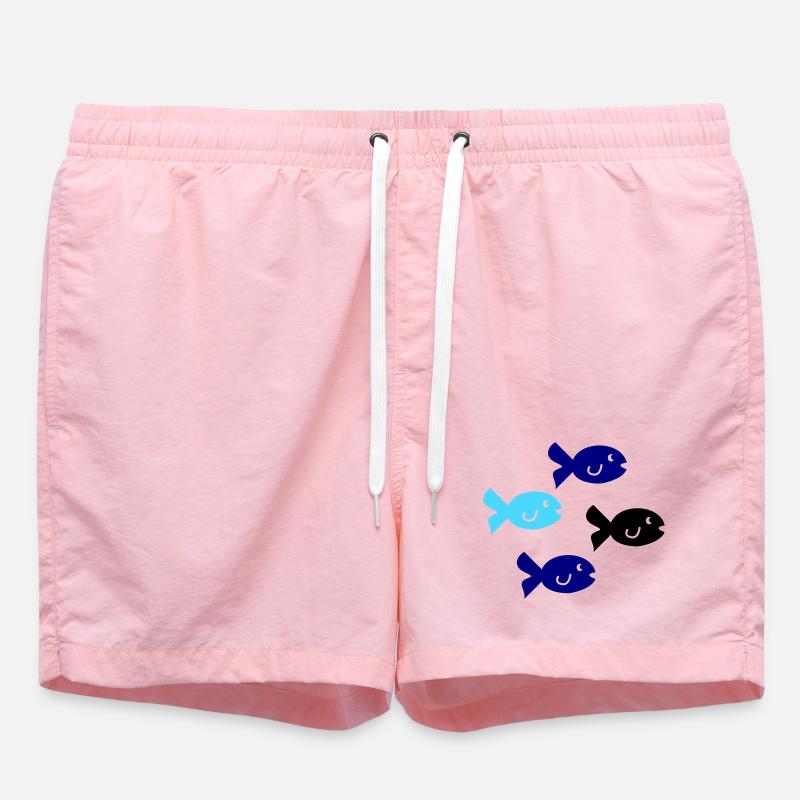 Pisces Silhouette - Swim Trunks - pink