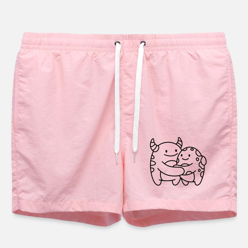Monsters - Swim Trunks - pink