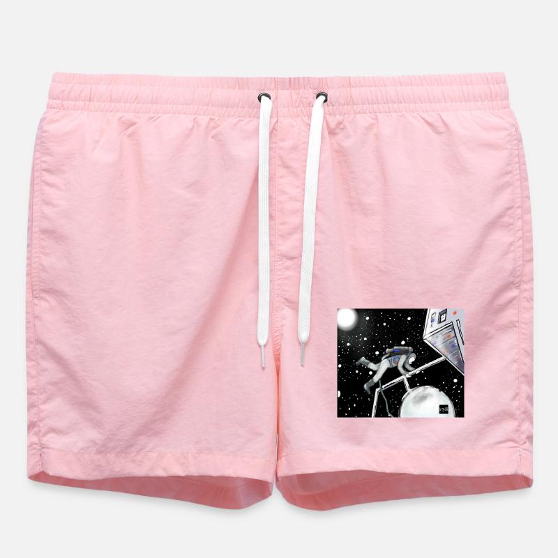 Explorateur spatial en orbite - Short de bain - rose