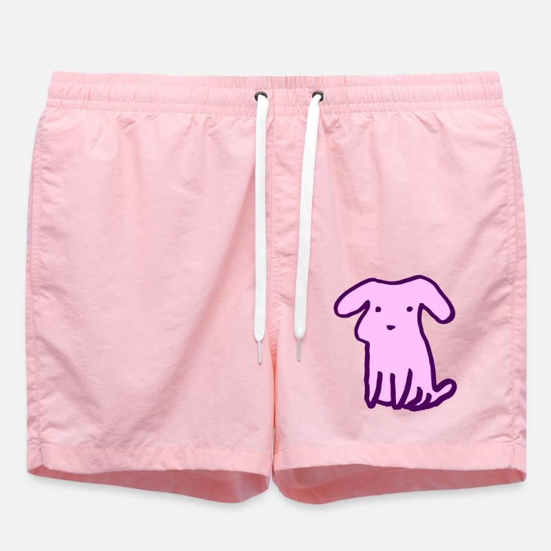 Süßer Hund Geschenkidee - Badeshorts - Pink