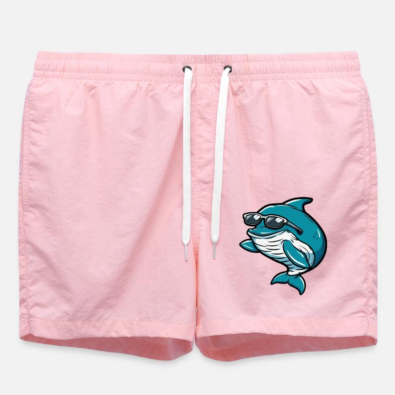 Baleine Cool Bande Dessinée - Short de bain - rose