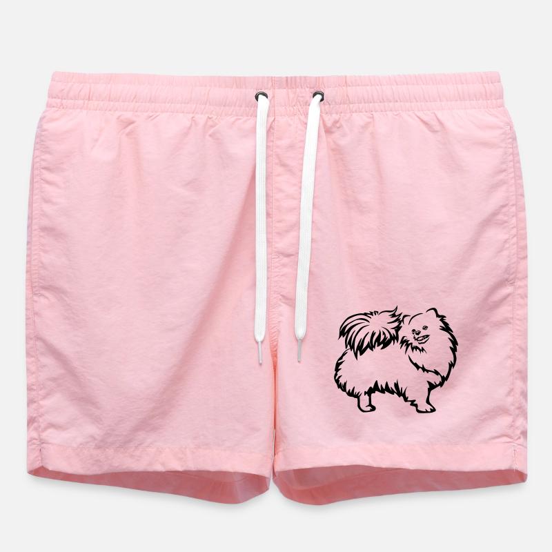 Dwarf spitz - Swim Trunks - pink