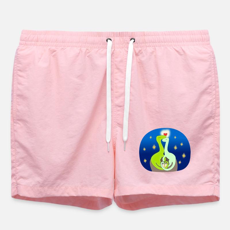 Compsognate in der Liebe - Badeshorts - Pink