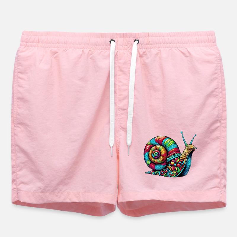 Snail - Swim Trunks - pink