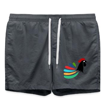 ROOSTER. HORSE. HEN. ROOSTER. ANIMAL. BIRD. UNICORN. - Swim Trunks -  - Front