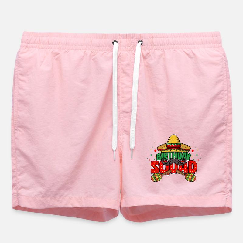 Équipe d’anniversaire Cinco de Mayo Mexican - Short de bain - rose